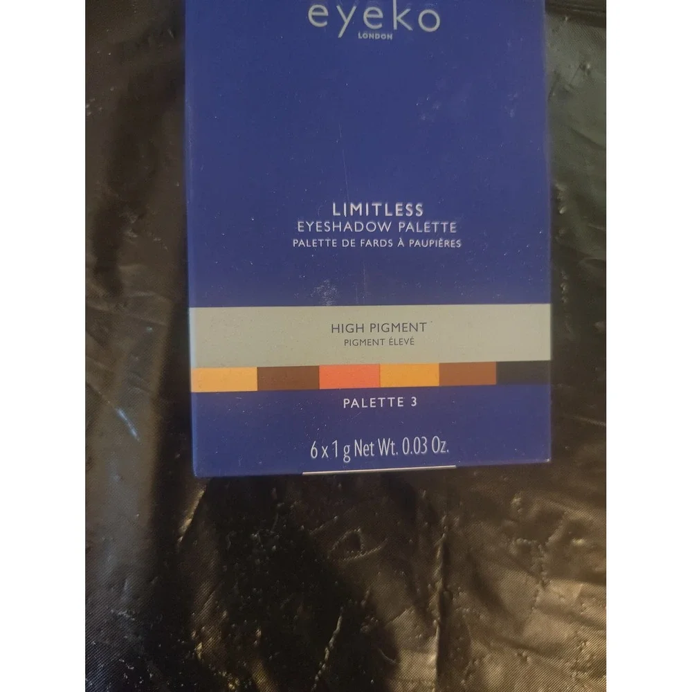 Eyeko London Limitless Eyeshadow Palette 3 High Pigment 6 Shades New